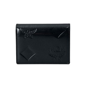 エムシーエム レディース&メンズ コインケース カードケース 小銭入れ/MCM AREN FLAP WALLET/TRI-FOLD MINI レザー ロゴ モノグラム柄 コ