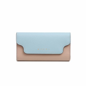 [即日発送]マルニ レディース キーケース/MARNI レザー ロゴ シンプル キーケース ブルー 送料無料/込 父の日ギフト