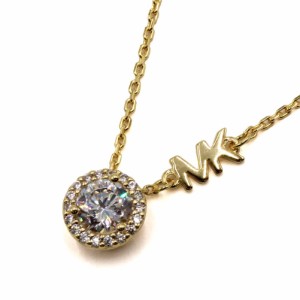 [即日発送]マイケルコース レディース ネックレス ペンダント/MICHAEL KORS PAVE HALO NECKLACE パヴェ ラインストーン チェーン ネック