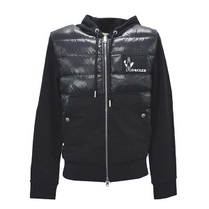 モンクレール メンズ パーカー ダウンジャケットXLサイズ/MONCLER ジップアップ 長袖 パーカー ダウンジャケット NV 送料無料/込