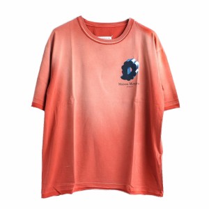 [即日発送]メゾンマルジェラ メンズ Tシャツ カットソーLサイズ/MaisonMargiela 半袖 クルーネック ワンポイント Tシャツ カットソー レ