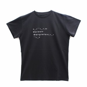 [即日発送]メゾンマルジェラ レディース Tシャツ カットソーSサイズ/MaisonMargiela 半袖 クルーネック ロゴ Tシャツ カットソー ブラッ