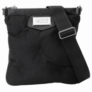 メゾンマルジェラ メンズ&レディース ショルダーバッグ サコッシュ/MaisonMargiela 斜めがけ ロゴ ショルダーバッグ サコッシュ ブラック