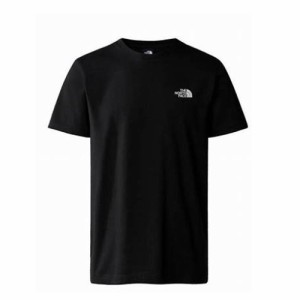 [即日発送]ザノースフェイス メンズ Tシャツ カットソーLサイズ/THE NORTH FACE 半袖 クルーネック ロゴ Tシャツ カットソー ブラック