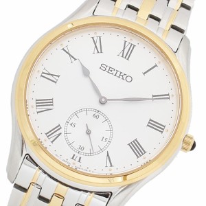 セイコー メンズ 腕時計/SEIKO アナログ 7連ブレス ステンレスベルト 腕時計 ホワイト シルバー 送料無料/込 父の日ギフト