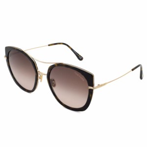 トムフォード メンズ サングラス/TOM FORD Joey バタフライ型 ダブルリム UVカット サングラス ブラウングラデーション/ハバナ/ゴールド 