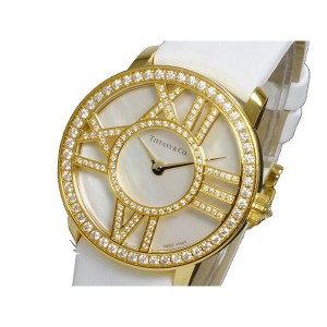 ティファニー レディース 腕時計/Tiffany&Co. アトラス レザー ダイヤモンド 腕時計 送料無料/込 父の日ギフト