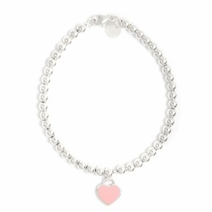 [即日発送]ティファニー レディース ビーズブレスレット バングル/Tiffany&Co. Return to Tiffany Pink Heart Tag Bead Bracelet リター