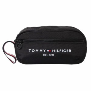 トミーヒルフィガー メンズ&レディース ポーチ 小物入れ 化粧ポーチ/TOMMY HILFIGER ロゴ シンプル 無地 ポーチ 小物入れ 化粧ポーチ BLA