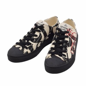 ヴィヴィアンウエストウッド メンズ&レディース ローカットスニーカー キャンバススニーカー25.5cm/VIVIENNE WESTWOOD PLIMSOLL LOW TOP 