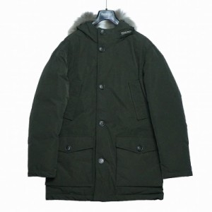 ウールリッチ キッズ&ジュニア ダウンジャケットSサイズ/WOOLRICH ファーフード ミディアム丈 ダウンジャケット カーキの通販はau