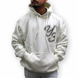 ワイスリー メンズ&レディース パーカーXSサイズ/Y-3 GFX HOODIE 長袖 プルオーバー ロゴ パーカー オフホワイト 送料無料/込 誕生日プレ