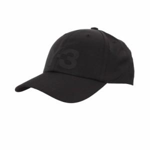 ワイスリー メンズ&レディース ベースボールキャップ 野球帽子/Y-3 ロゴプリント 無地 UVカット ベースボールキャップ 野球帽子 ブラック