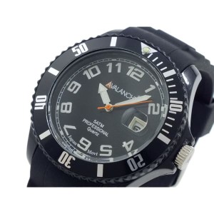 アバランチ メンズ 腕時計/AVALANCHE 腕時計 ブラック 送料無料/込 母の日ギフト 父の日ギフト