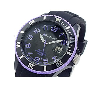 アバランチ レディース 腕時計/AVALANCHE 腕時計 ブラック パープル 送料無料/込 父の日ギフト