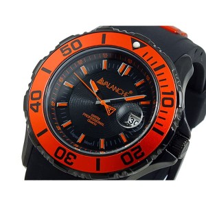 アバランチ メンズ 腕時計/AVALANCHE 腕時計 オレンジ×ブラック 送料無料/込 母の日ギフト