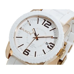 アバランチ メンズ 腕時計/AVALANCHE 腕時計 ホワイト×ローズゴールド 送料無料/込 母の日ギフト