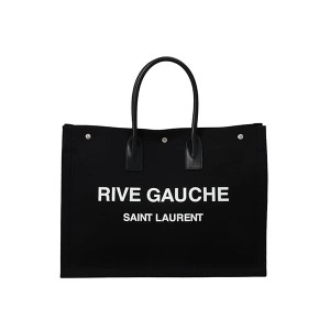 サンローラン レディース トートバッグ ハンドバッグ 手提げかばん/SAINT LAURENT RIVE GAUCHE LARGE TOTE ロゴ トートバッグ ハンドバッ