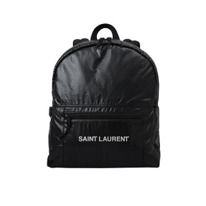 サンローラン メンズ&レディース リュックサック バックパック/SAINT LAURENT BACKPACK ロゴ シンプル リュックサック バックパック ブラ