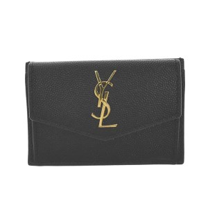 サンローラン レディース カードケース コインケース 小銭入れ/SAINT LAURENT YSL WOMEN WALLET(282 レザー ロゴ シンプル カードケース 