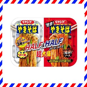 まるか ペヤング 超大盛やきそば ハーフ＆ハーフ激辛 235g×12個