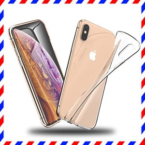 ORANGA iPhone Xs 用ケース クリア iPhone X 用 カバー TPU 耐衝撃 黄変防止 ワイヤレス充・・・