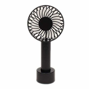 扇風機 卓上 ハンディファン fan×fan 乾電池式 2WAY ブラック 卓上扇風機 携帯扇風機 卓上ファン 手持ち ・・・