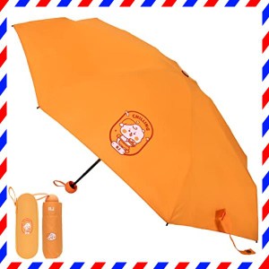 BT21 公式 グッズ 折り畳み傘 RJ アールジェー オレンジ キャラクター デザイン コンパクト 傘 収納袋 ハード・・・