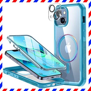 【Magsafe リング内蔵・搭載】WEIYUN iPhone13 MagSafe ケース クリア 両面強化ガラス「マグ・・・