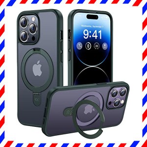 【利便性・スタンド・Magsafe】CASEKOO iPhone14ProMax 用 ケース 隠し収納式 米軍MIL規格・・・