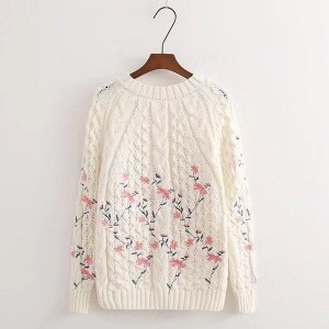 花柄 刺繍 セーターの通販｜au PAY マーケット