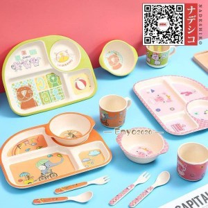 子供 食器セット 仕切り皿　お子様ランチプレート スプーン フォーク ベビー食器 赤ちゃん 離乳食　ランチ皿　キッズプレート 保育園 幼