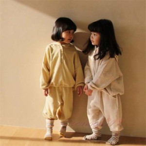 パーカー セットアップ 子供服 キッズ セットアップ 春秋冬 女の子 男の子 無地 カジュアル 二点セット