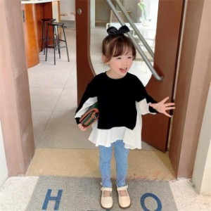 シャツ 女の子 トップス キッズシャツ 子供シャツ 子供服 Tシャツ パーカー 長袖 春夏秋 お出かけ