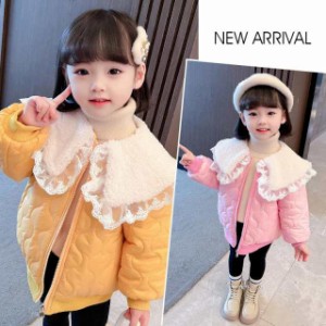 子供服 女の子 子供コート キッズ 秋冬 冬服 アウター  中綿コート ボアコート ロング丈 春コート キッズコート 無地 暖かい 防寒 おしや