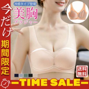 冷感タイプ登場 ブラジャー ノンワイヤー ナイトブラ 育乳 バストアップ ブラジャー 大きいサイズ 速乾 伸縮 耐久 レディース