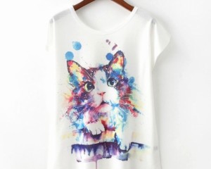 猫 猫柄 Tシャツ レディース トップス かわいい ねこ ネコ グッズ 雑貨 プレゼントレディースファッション トップス Tシャツ カットソー