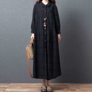 シャツワンピース ワンピース ロングシャツ 長袖 チュニック シャツレディースファッション トップス シャツ ブラウス