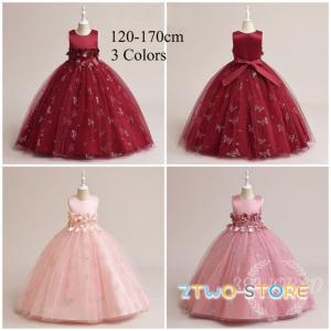 子供ドレス ジュニアドレス 演奏会 結婚式 キッズ こども コンクール ワンピース 女の子 フォーマル 120-170cm　