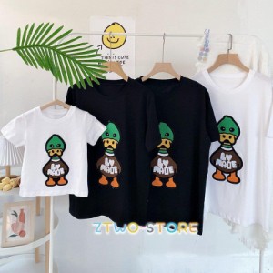 親子コーデ ベビー 赤ちゃん ペアTシャツ リンクコーデ 兄弟 姉妹 家族写真 お揃いコーデ 記念撮影 おしゃれ 家族 親子服 ロンパース カ