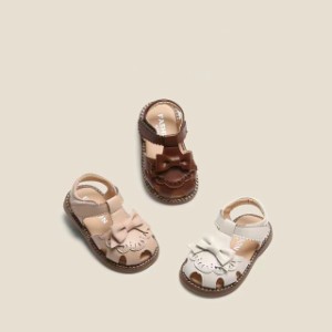 子供のサンダル夏の女の子の赤ちゃんの王女の小さな革の靴1歳の女の子Baotou幼児の靴赤ちゃんの靴誕生日プレゼント100日1歳のドレスシュ