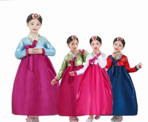 子供チマチョゴリ 女の子チマチョゴリ舞台演出コスプレ衣装朝鮮族ドレス宮廷風衣装韓流ワンピース舞台服装cosplay 学園際文化際写真撮影