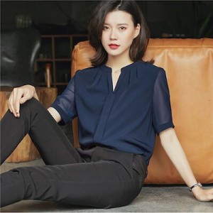 ストライプシャツ Tシャツ シャツ ゆったりした シフォンシャツ 半袖春服 夏服 半袖