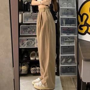 ボトムス パンツ デート ハイウエスト ワイドパンツ ロング丈 ストレート 大人可愛い きれいめ シンプル 大人 上品 おしゃれ かっこいい