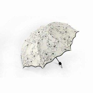 【晴雨兼用】【開くと花型大きめサイズで雨も日差しもしっかりカバー】日傘 遮光日傘 軽量 紫外線対策 遮熱 遮光 折り畳み 日傘  8本骨