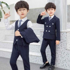 新年セール 子供服 スーツ 卒業式 入学式 5点セット  男の子 タキシード キッズ 結婚式 発表会 入園式 卒園式 110 120 130 140