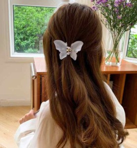 ヘアアクセサリー ヘアクリップ 送料無料 個性的 かわいい 大人可愛い きれいめ シンプル 上品 大人可愛い こなれ感 ラブリー ガーリー