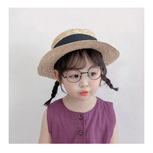 子ども服 ファッション小物 帽子 キャップ 韓国子供服風 キッズ カンカン麦わら帽子 夏 紫外線対策 UVカット 商品 