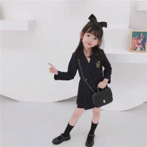 子ども服 女の子 キッズ ワンピース ダブルボタン  ワンピース かわいい おしゃれ イベント 商品 