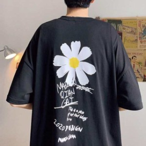 メンズ Tシャツ 半袖 カジュアル バックプリント 高校生 中学生 10代 20代 ファッション 11060